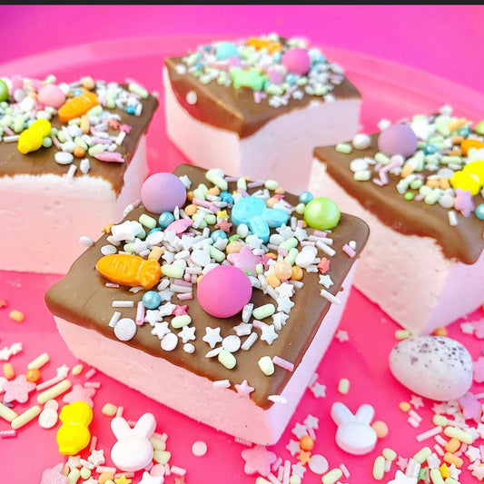 Belgian Chocolate dipped Mallow with Easter Sprinkles