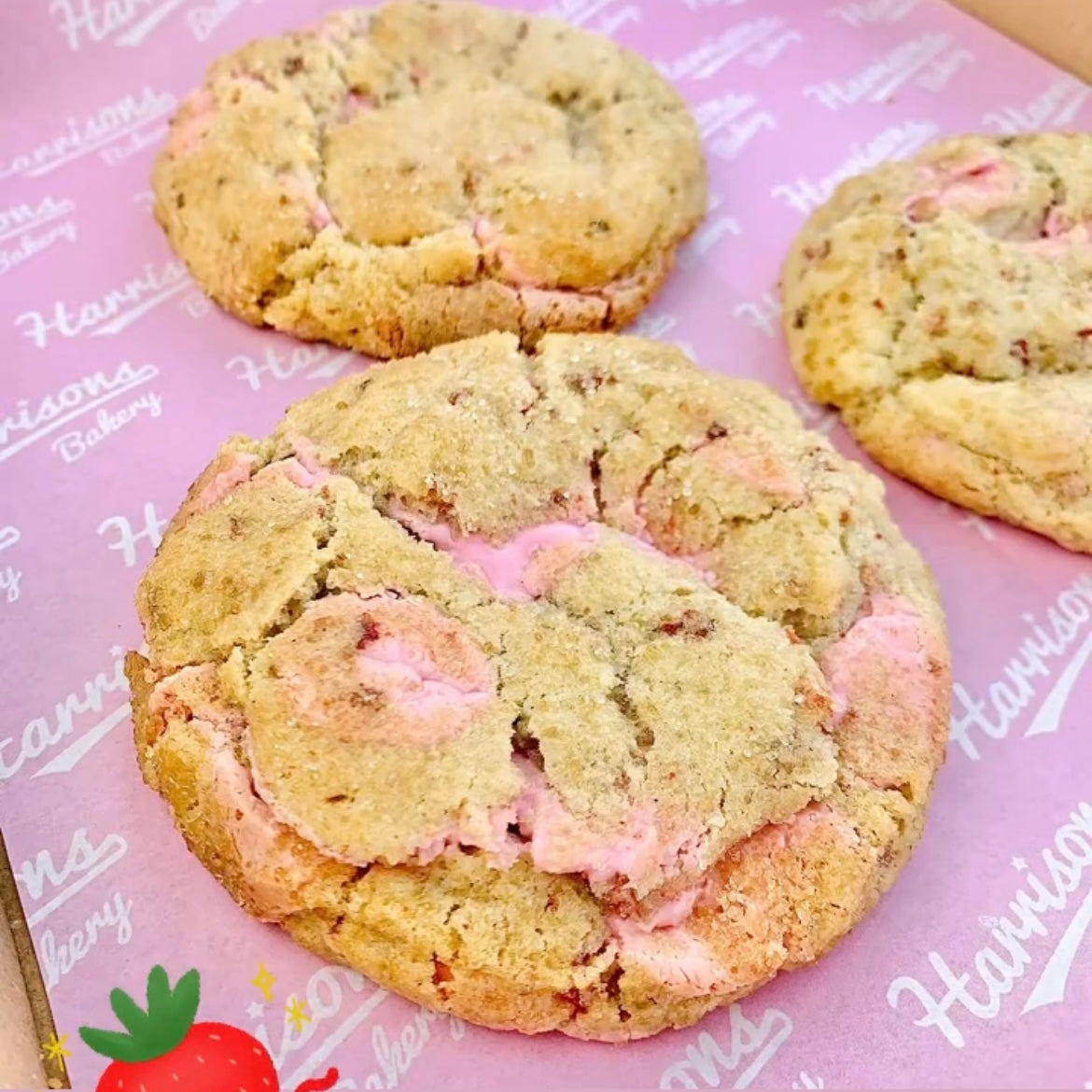 Strawberry Chocolate Cookies